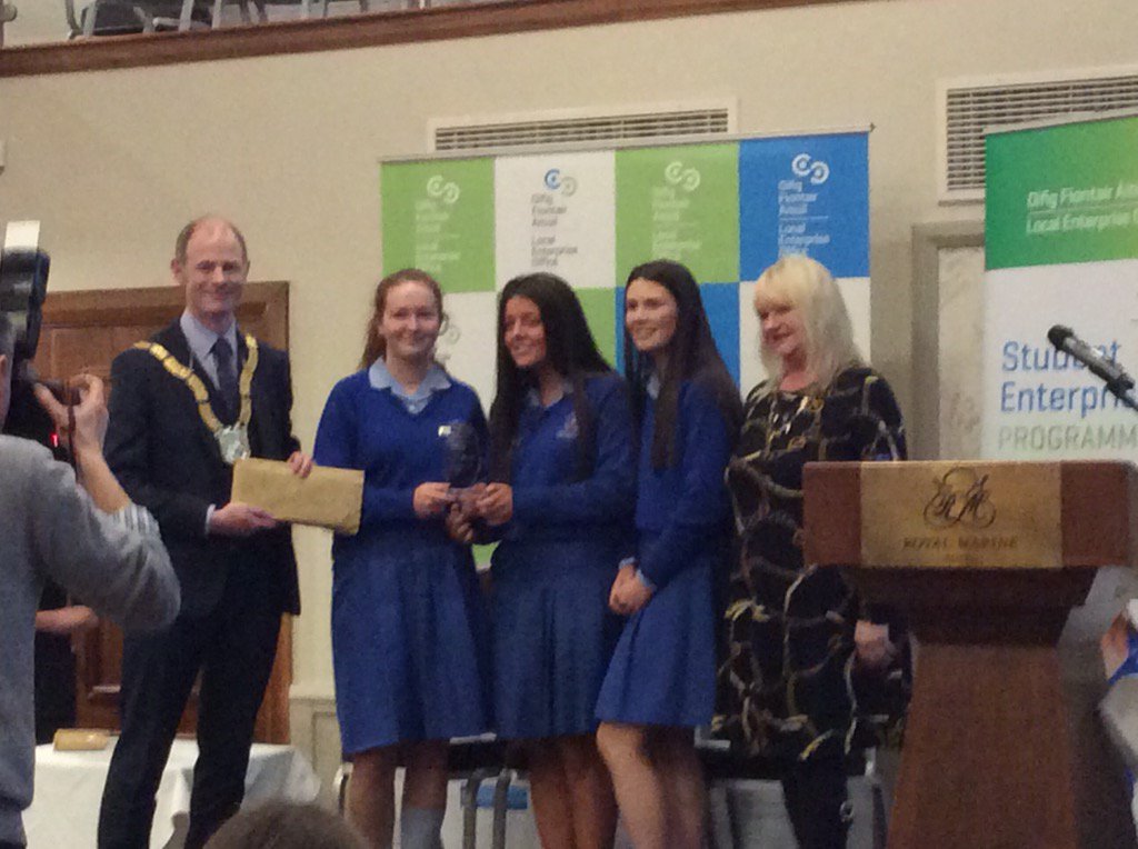 StJosephOfCluny's tweet image. Well done to @replaceyolace on 2nd place in @leo_dlr student enterprise awards.