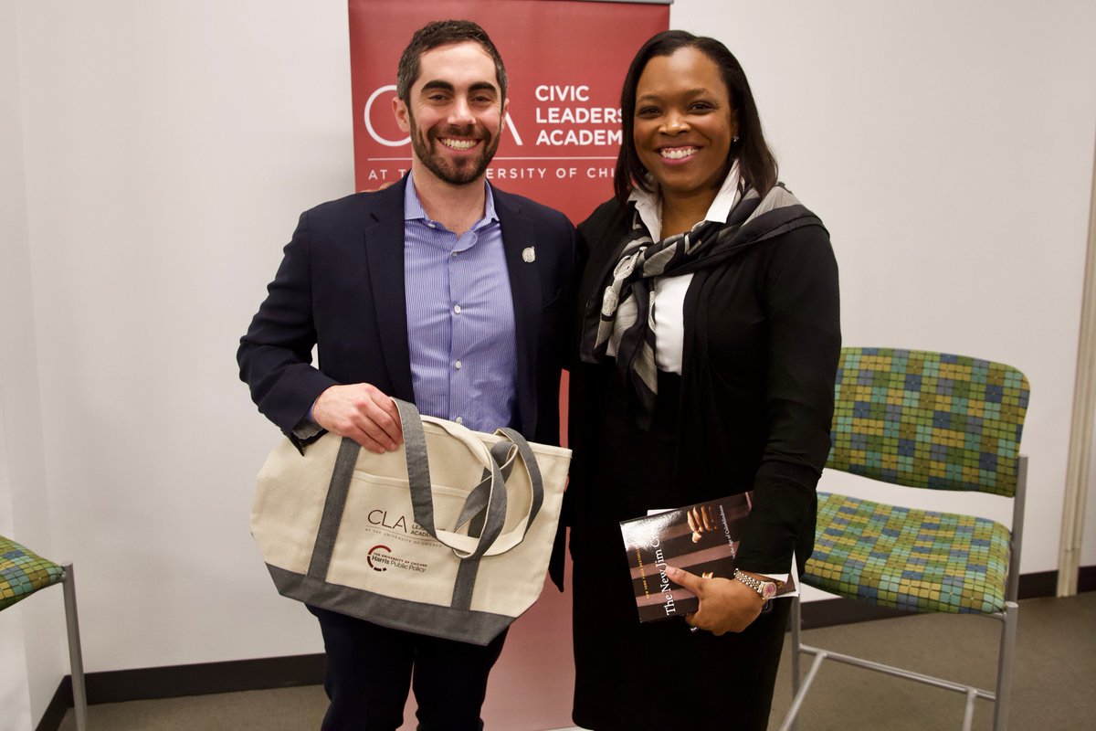 HarrisPolicy's tweet photo. @harrispolicy #UChiCLA fellows welcomed @janicejackson, CEO, @ChiPubSchools for our CLA Civic Practitioner Leadership Series. Dr. Jackson was joined in conversation by @Peter_J_Leonard (CLA`17), Director of Student Assessment @ChiPubSchools. More here: https://t.co/s7kyZyPfwD https://t.co/tWSJc8wrKV
