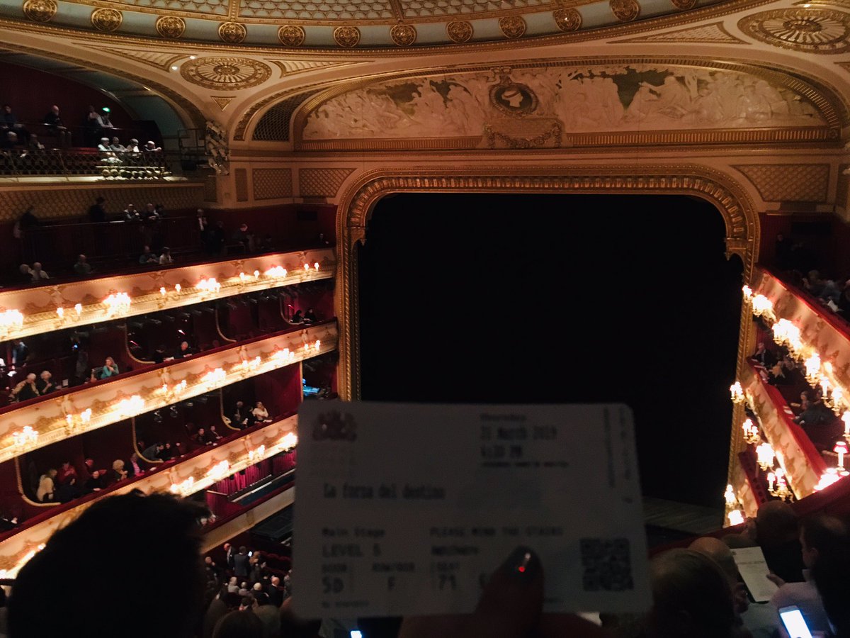 MarinaAnne's tweet photo. Up in the heavens but what glorious performance so far! #ROHChorus wow! #interval2 still awed #ROHForza https://t.co/6t6q2Hvur6