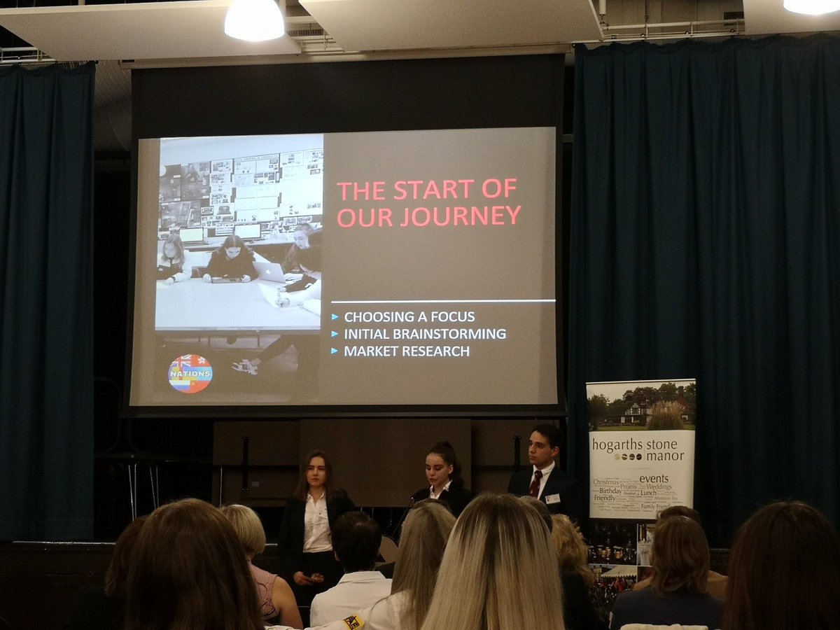 Showcasing our award - winning  company presentation.                           #YoungEnterprise