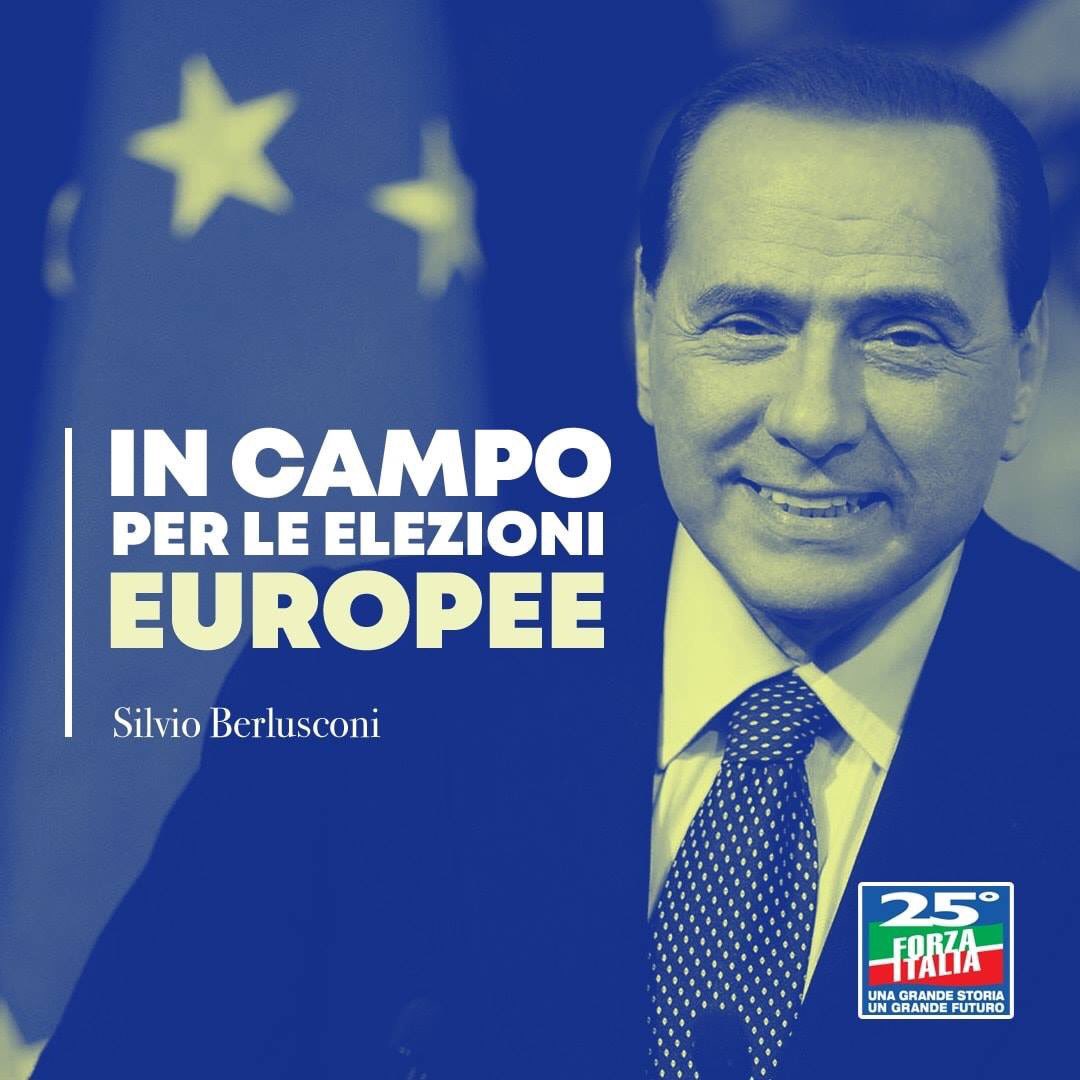 Silvio <a href="/Berlusconi/">Silvio Berlusconi</a> conferma il suo impegno per le elezioni europee 🇪🇺! Cambiare l'Europa, riunificare l'occidente.