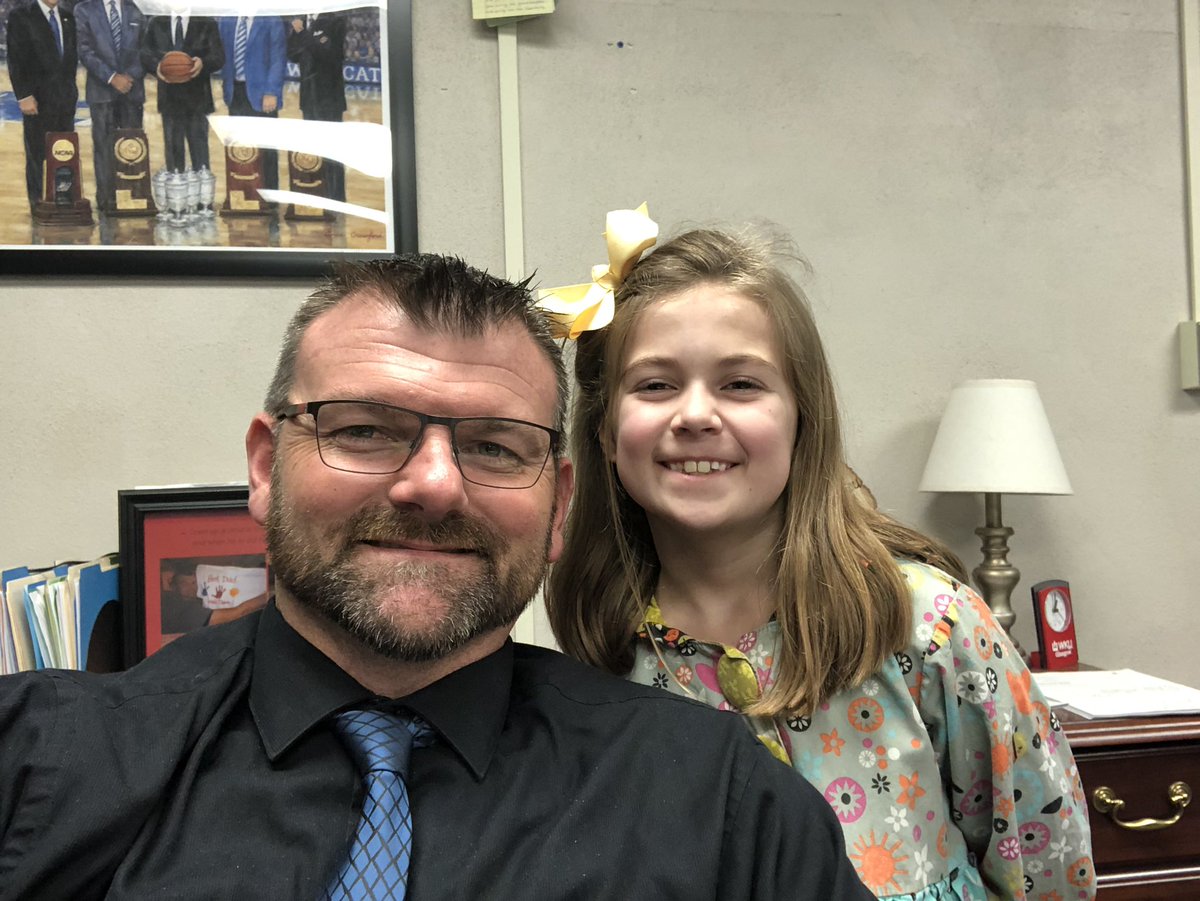BunchJoey's tweet photo. Principal Jones and Principal Hoffman clipped off to the principal 35 times this year.  Great kids.  I think they had fun!!! #lovemyjob     #ATEagles   #clipoff https://t.co/IYARPDmCOJ