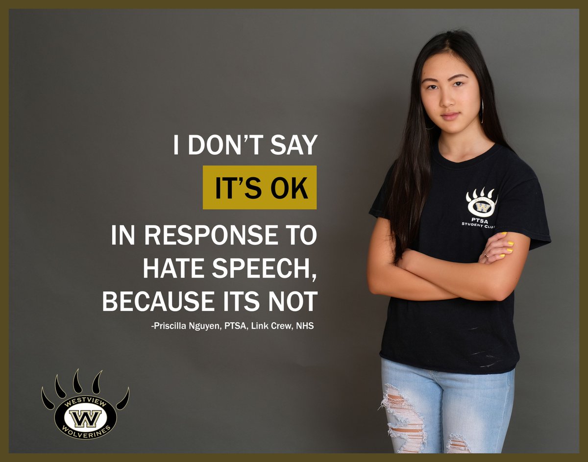 We love Westview High's #NoPlaceforHate 'Language Matters' campaign! What an important message to share! <a href="/PowayUnified/">Poway Unified</a> <a href="/Westviewavid/">Westview Avid</a> <a href="/WestviewASB/">Westview ASB</a>