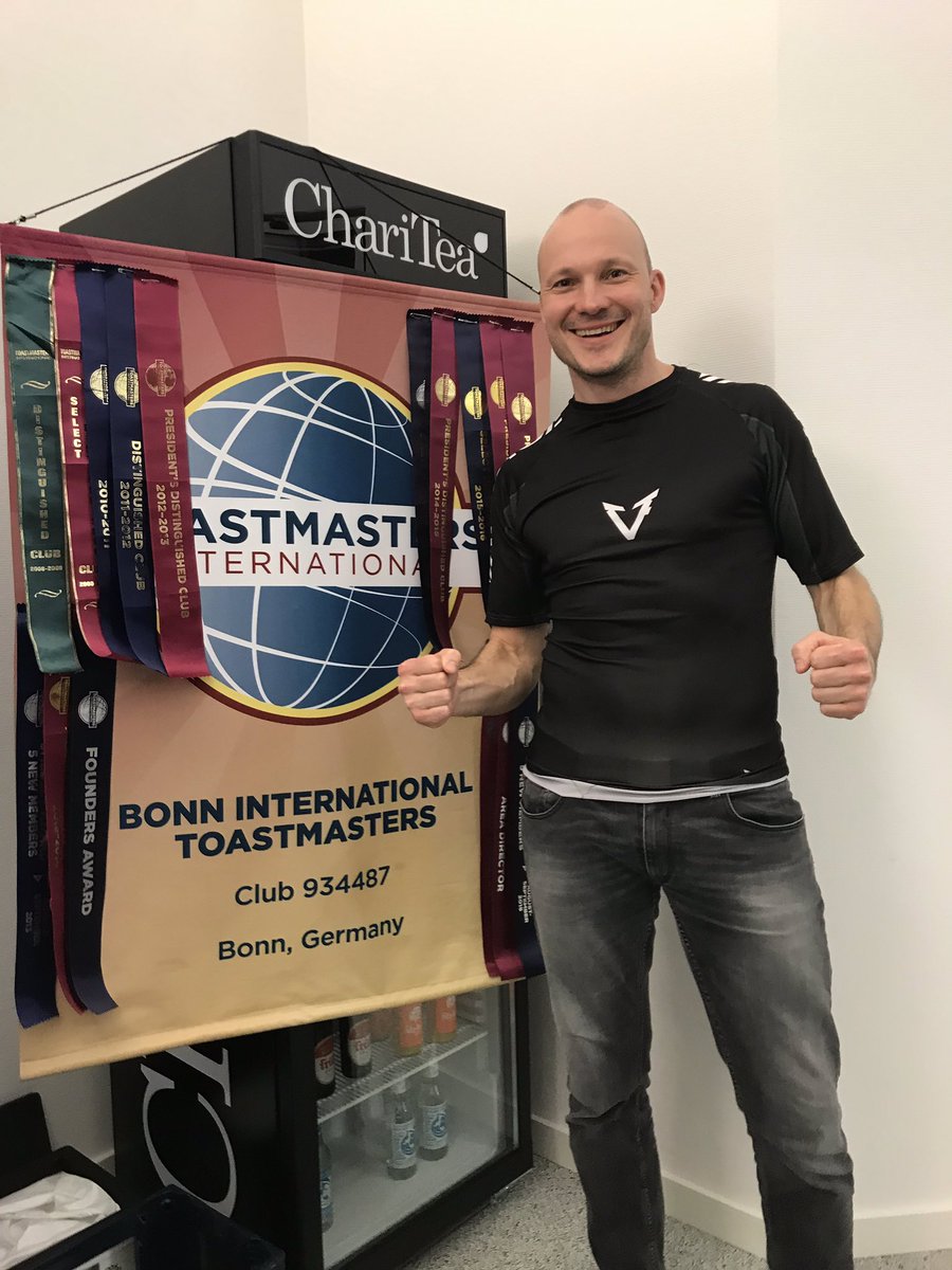 BIToastmasters's tweet photo. Go for it, Andreas! ππ» Tonight we focused on prepping one of our best speakers for next weekβs #areacontest in #Bonn. Weβre already looking forward to host this exciting event & welcome our friends from area 6. May the best win! π
#Toastmasters #publicspeaking #tmi95 @tm95prm https://t.co/0cqZ671n8t