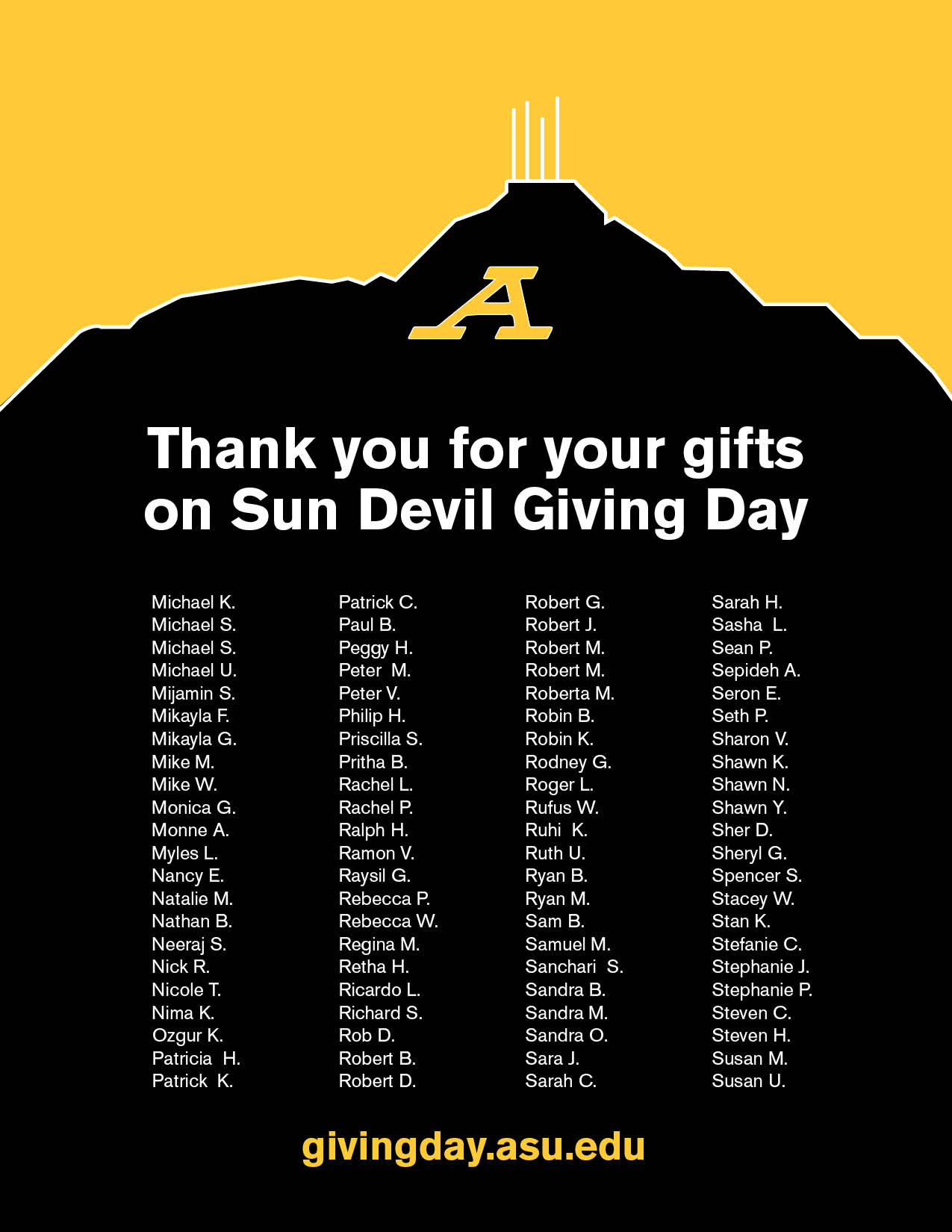Arizona State University Every Gift Matters This Record Sundevilgiving Day Would Not Be Possible Without Your Generous Contribution Thank You Take A Look At The Gifts Made So Far T Co Wt6zt5d9ns