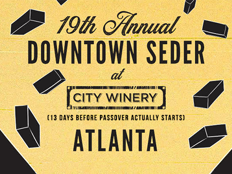 thefatbird's tweet photo. Featuring guests seated at elegant, long family-style tables, with traditional accoutrements, including Seder plate and Matzoh, this year's Downtown Seder at @CityWineryATL is not to be missed. Tickets: https://t.co/fCYNPicucI #seder #citywineryatl https://t.co/pTd5N2I2ry