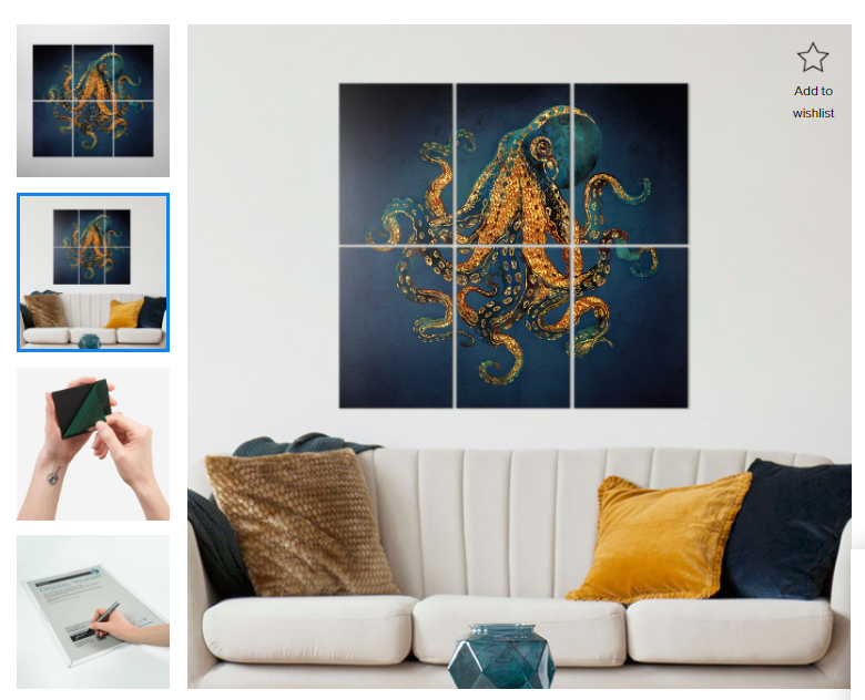 SpaceFrogDesign's tweet photo. So excited to be included as a brand new @displate multiplate - Underwater Dream IV - #displate #multiplate #octopus #underwater #wallart #metalprints #posters #illustration #artwork #homedecoration #interiordesign - https://t.co/7HXCkggx1z https://t.co/N22tWrEKgN
