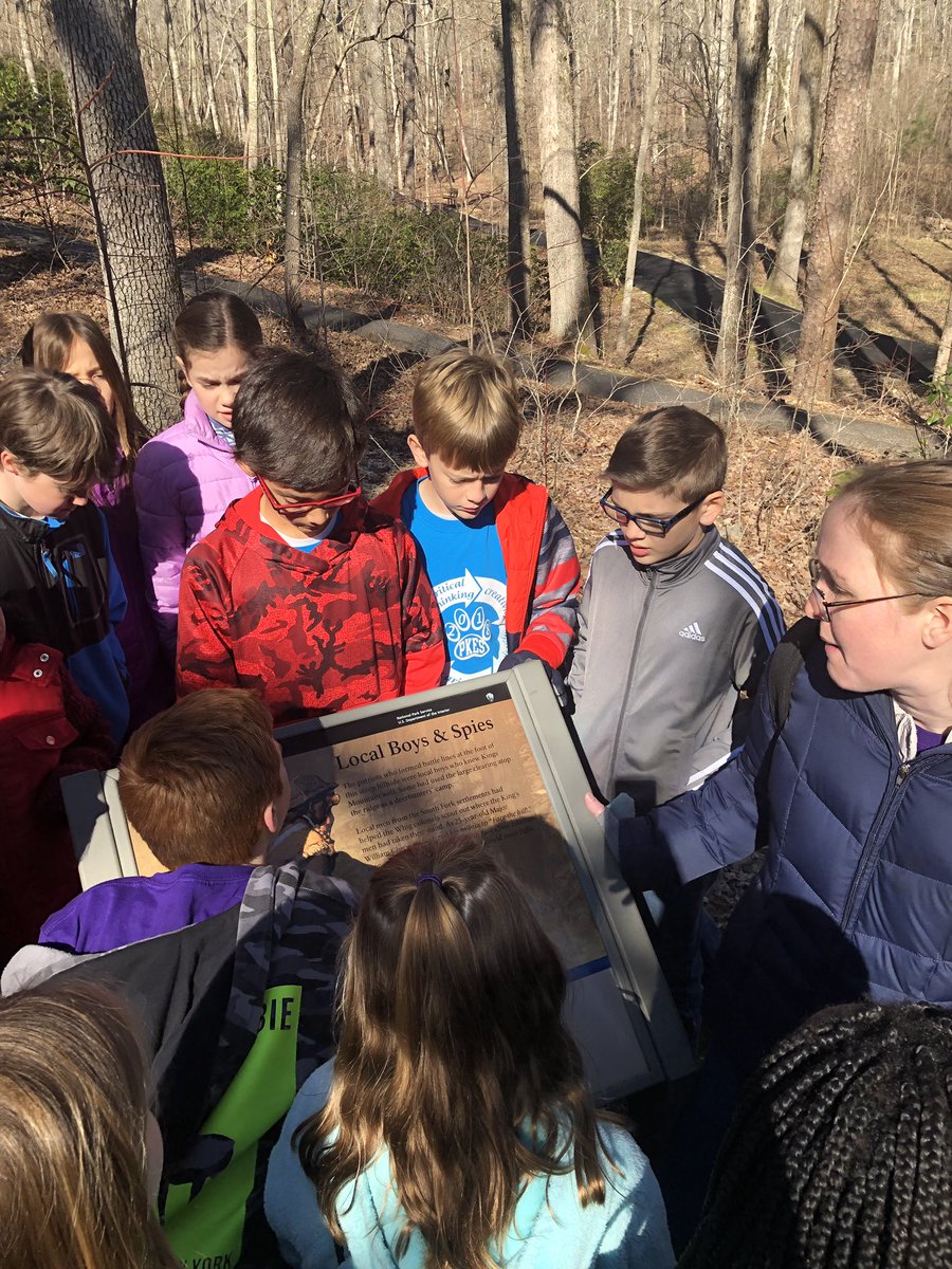 sajensen4's tweet photo. Yesterday we had an awesome time at Kings Mountain with @jennbower8 and her class! What a great way to end our Revolutionary War Unit. #PanthersEngaged https://t.co/t25YTp9tbM