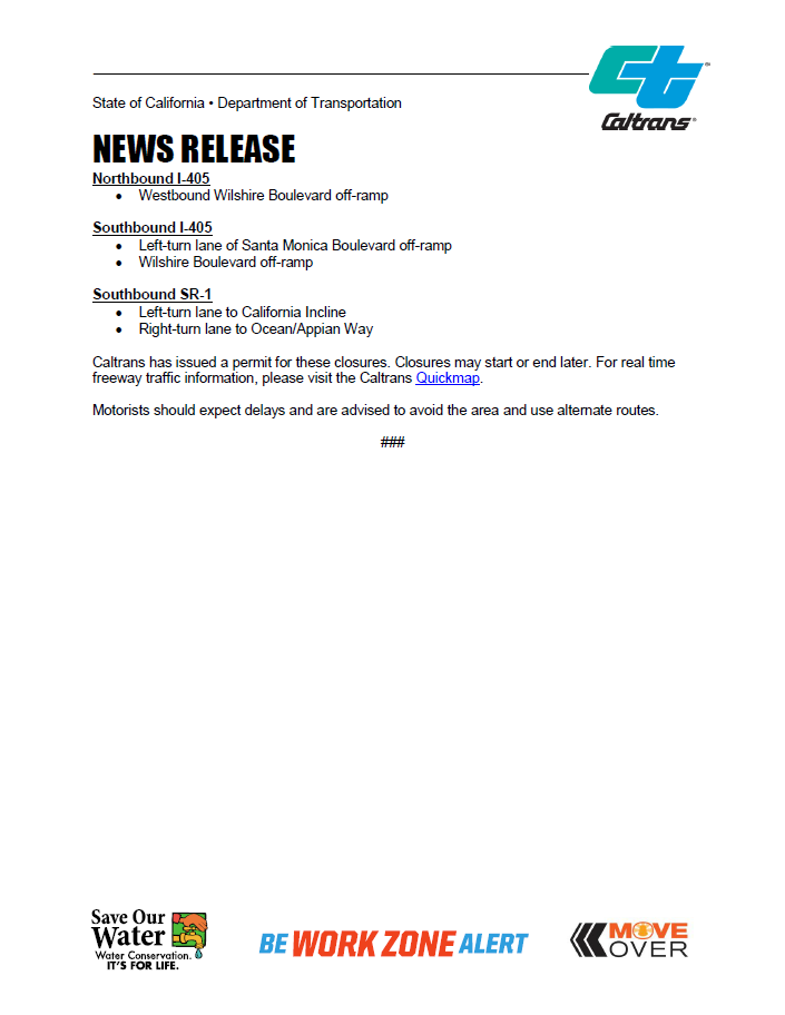 CaltransDist7's tweet photo. #LosAngeles ICYMI: Multiple ramp and lane closures on #US101 #SR110 #I405 #SR1 are scheduled on Sunday, March 24 between 3 a.m. to 7 p.m. for the #LAMarathon event. Caltrans has issued a permit for these closures. Plan ahead and avoid the area. See below for details. https://t.co/MkAWm2rpPw