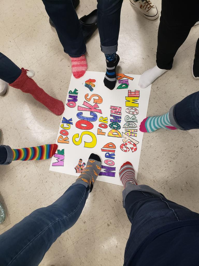rocksyhuerta's tweet photo. We Rock our Socks for World Down Syndrome Day @ #NISDcody #NISD 💕💖 https://t.co/LnfqmnPfod