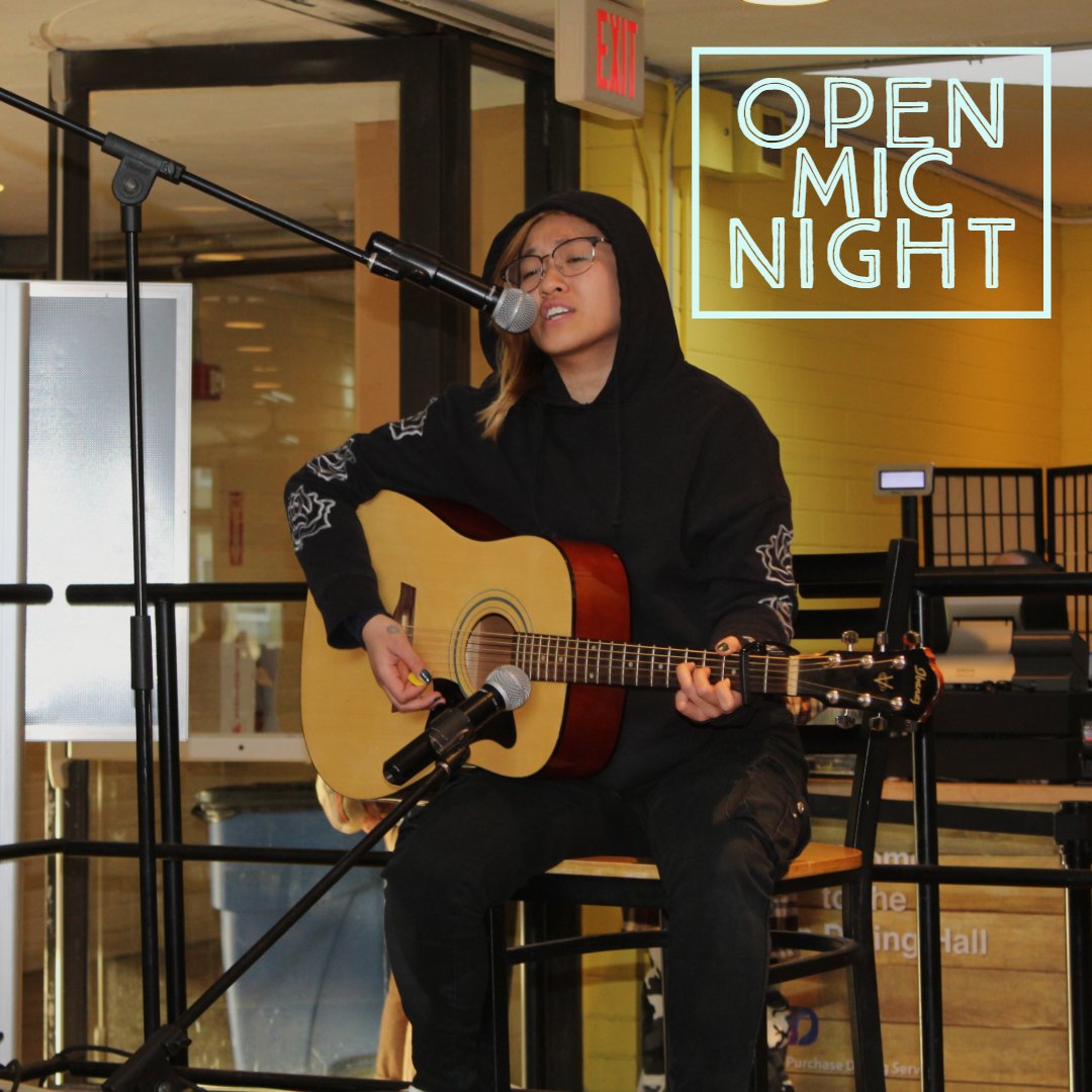 PC_EATS's tweet image. Missed last night's Open Mic? Mark your calendars...Our next D-Hall Think Wide Open Mic Night will be held on April 17th! 🎤 🎼