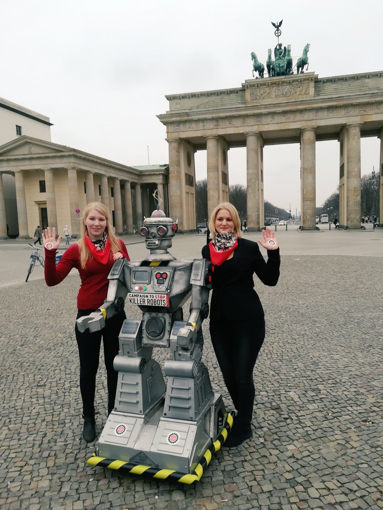 marit_seyer's tweet image. I am so happy to be able to join the campaign to stop killer robots this week in Berlin! The first day was a great success #KillerRobotsGer