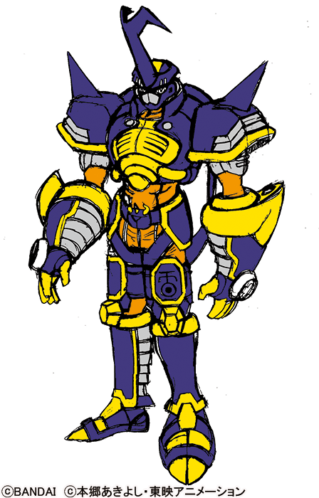 続いてブリッツモン。こちらは初期ラフからマッシブな造形となって決定稿に導かれていますね。次回もお楽しみに♪😄  #デジモンフロンティア #デジモン #Digimon