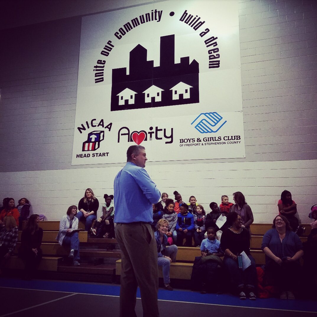 BLammbk's tweet photo. Our community truly has been united this week. Thank you Boys & Girls Club of Freeport & Stephenson County! #pretzelpride #freeportstrong #taylorpark https://t.co/ohK06RranA
