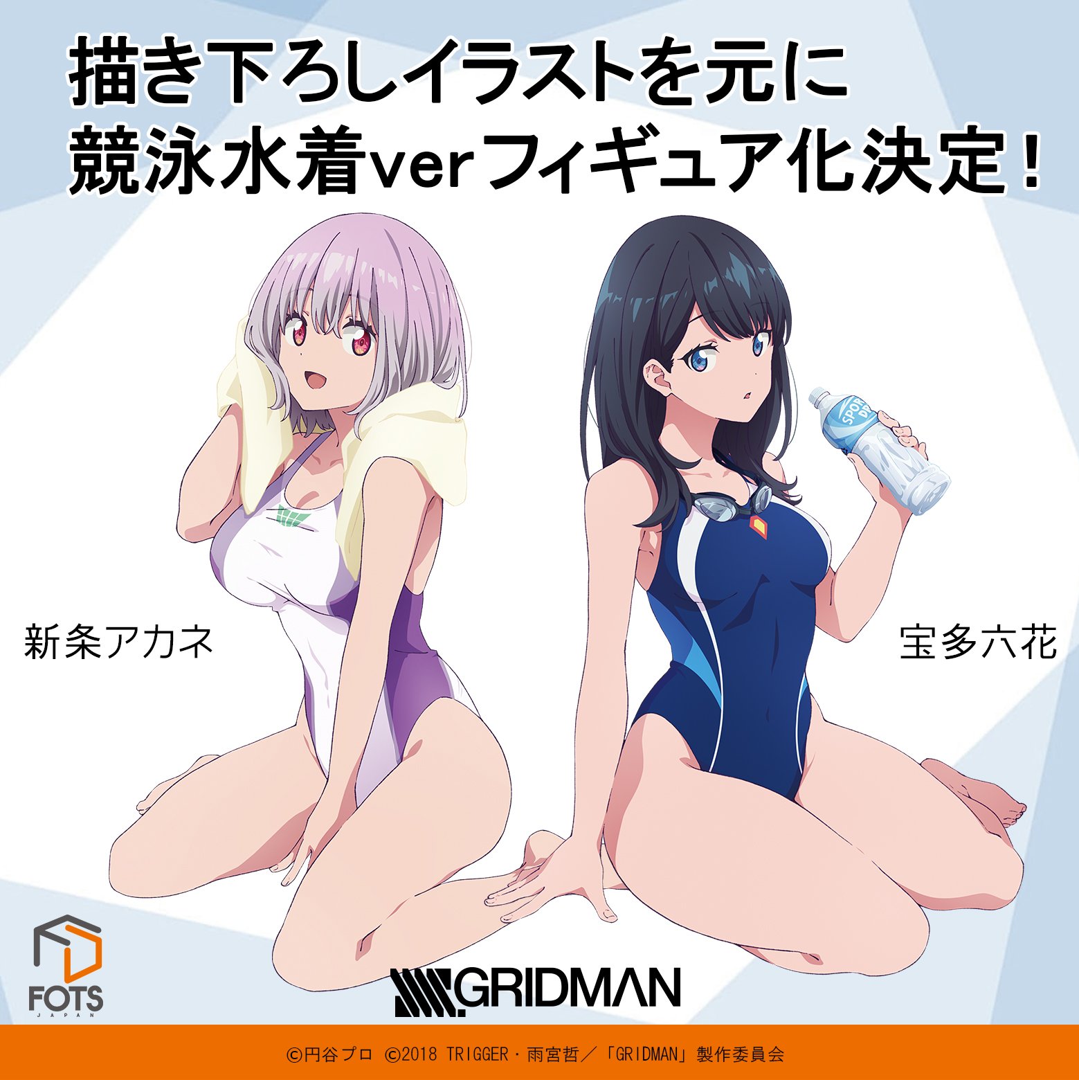 SSSS.GRIDMAN　宝多六花＆新条アカネ　競泳水着ver　送料無料 SSSS.GRIDMAN』より「宝多六花」と「新条アカネ」の競泳水着ver