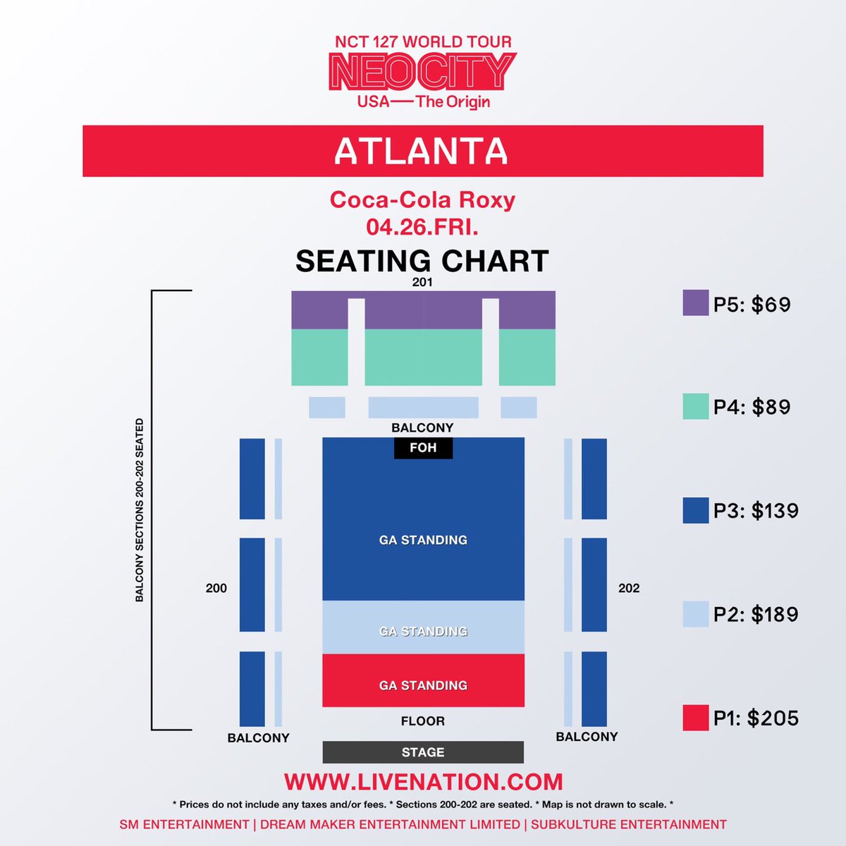 Atlanta Seating Chart
