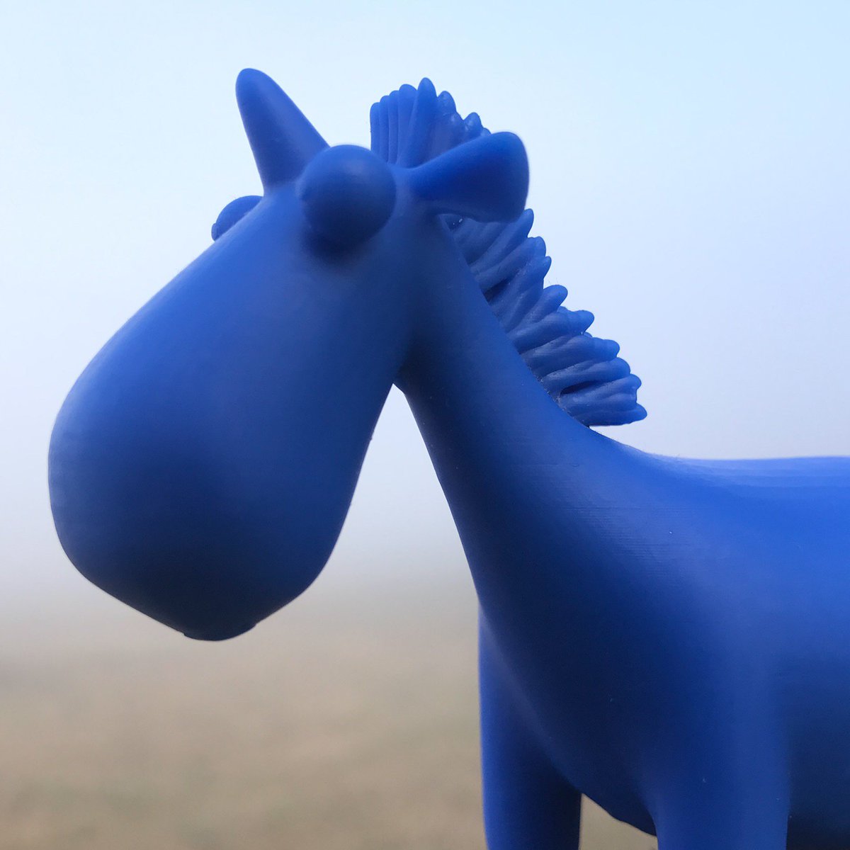 thinglab's tweet photo. And from the mist the mystical blue unicow appeared. Printed on the Formlabs Form 2 using a custom blue made on the Form 2 colour kit. #formlabsfridays #formlabscolourkit #formlabs #3dprinting #thinglab https://t.co/KMszWyGi7K