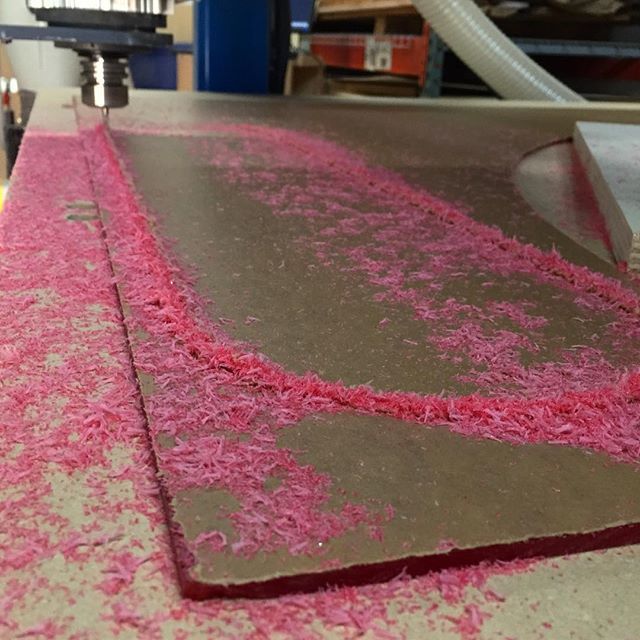 stericdesign's tweet photo. 1/4" red cast acrylic...my last piece of the @choppertiki puzzle!🤞 #StericDesign #nashville #tikibar #choppertiki #cnc #cncrouter #shopsabre @toolstoday @amanatool https://t.co/CyuU9e62OZ