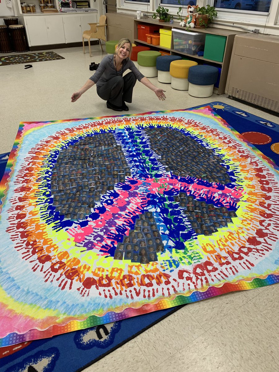 RV_Rockets's tweet photo. Thank you Ms. Sylvester and the Related Arts Team for displaying our school’s commitment to spreading peace within ourselves, our community, and the world. This is beautiful! #rvrocketpride https://t.co/W8fTrtmi75