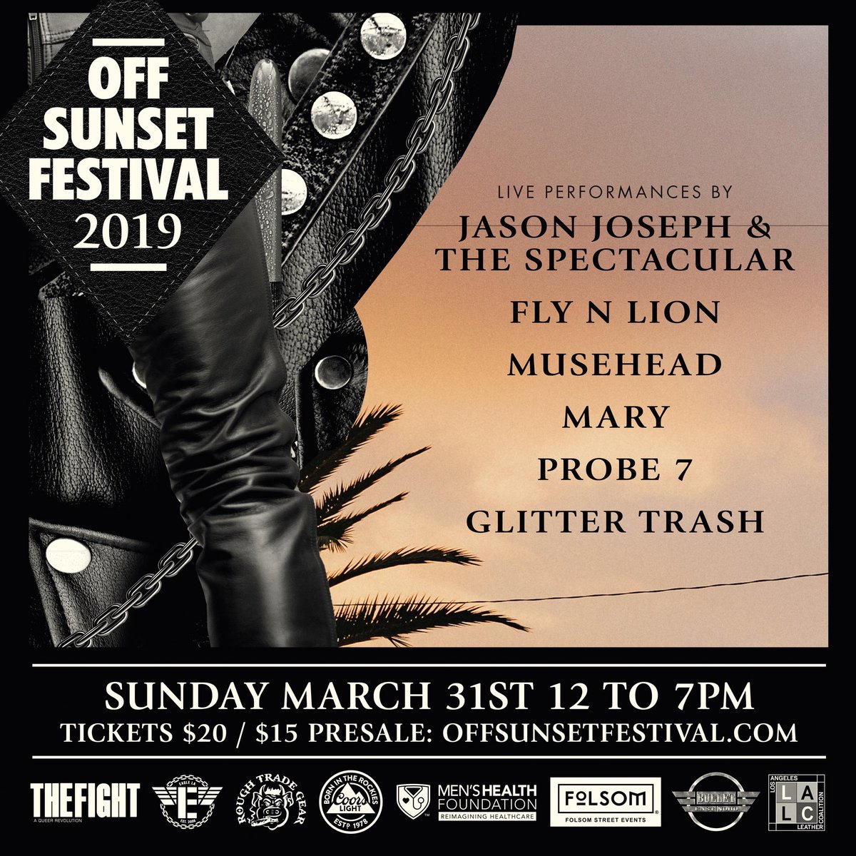 OffSunsetFest's tweet image. We are thrilled to announce our most diverse music line up ever! Rock / Funk / Punk / Soul / Raggae from some of the best local talent Los Angeles has to offer. 

Limited Pre-sale Tickets $15: bit.ly/OffSunset2019T…