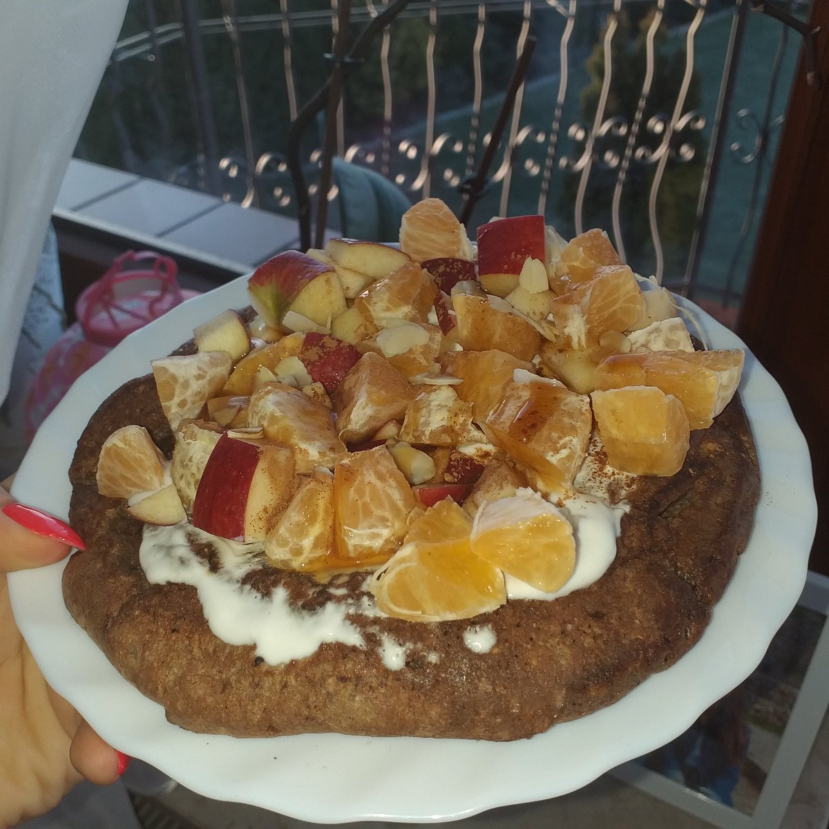 h3althy_mind's tweet photo. 𝐨𝐦𝐥𝐞𝐭 𝐜𝐳𝐞𝐤𝐨𝐥𝐚𝐝𝐨𝐰𝐲🌴💕:
✔50g mąki żytniej ✔pół banana ✔łyżka czekoladowego budyniu ✔pół łyżeczki sody ✔aromat waniliowy ✔jajko✔łyżeczka kakao 
Składniki mieszamy i smażymy na tłuszczu z obu stron. 
364kcal
B: 16.2 T:8.8g W:56g
#fitmarzec #cwiczymyrazem https://t.co/Um1JNnTOe2