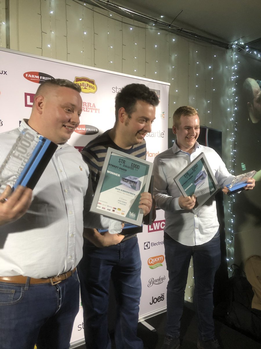 Our 3 very happy winners #strEATfoodawards <a href="/RA_Food/">RA FOOD</a> @elioruk @AngelHillFood What a great day and night