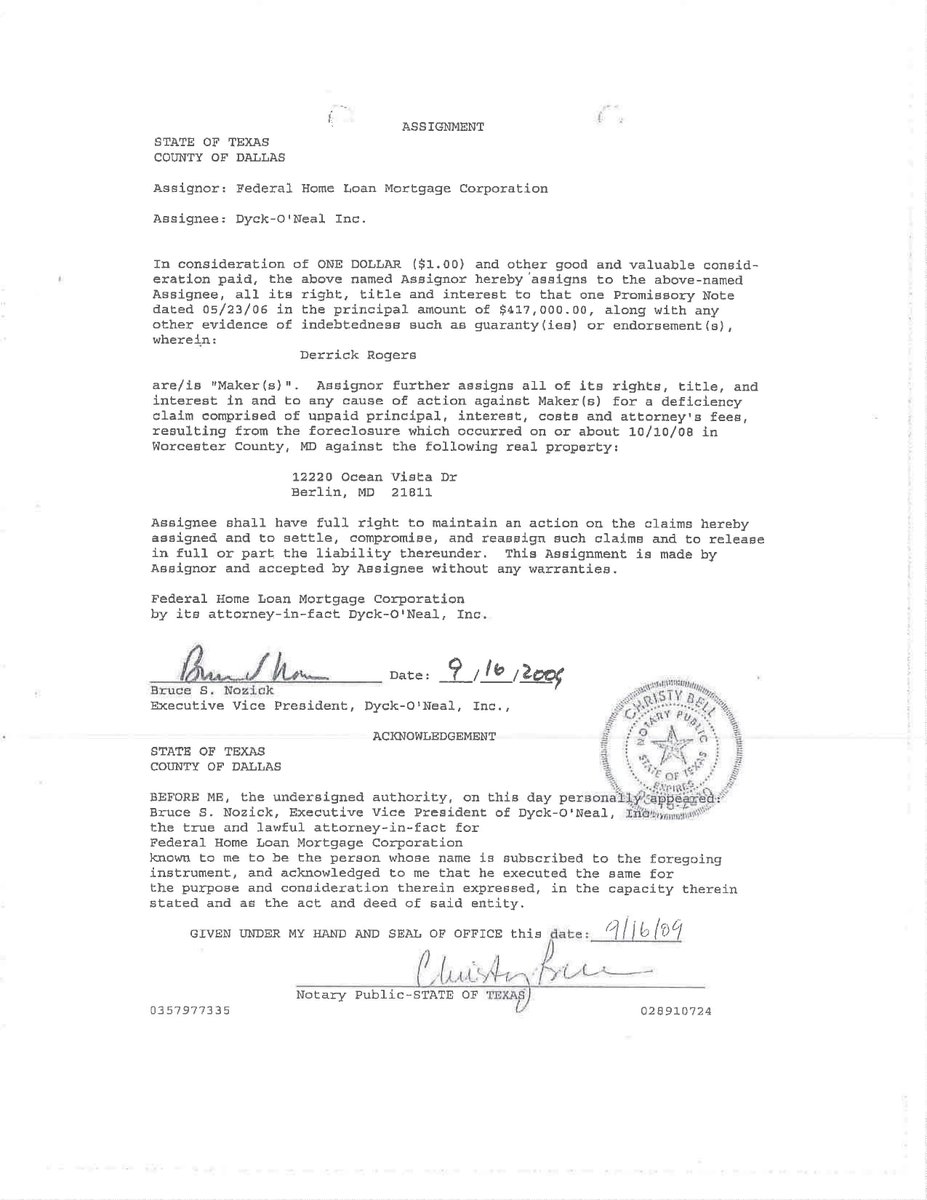 truthsearch1957's tweet photo. @CathyPe78176224 @AJOKERONJACK @ShannonKetcher2 @Isabel1170 @musser_benson @ourkidz3 @Din_SFLA @DeboraDeMAGA @DeadlyClear @endforeclosuren @WFB_Fraud @ForeclosureOz @LivingLiesBlog @WaywordKnight @shurtcircuit @mkaz9800 @Traci36362909 @koryzuck @Ask_WellsFargo @IvankaTrump @WellsFargo @CFPB @USOCC @BankofAmerica @realDonaldTrump Derrick Rogers is an attorneys who was harassed & abused by Dyck-O'Neal for a debt he NEVER Owed. I assisted Jacob Weddle to secure a win for Derrick Rogers by doing a forensic review of the fraudulent documents filed in the Montgomery County Maryland Circuit Court.
FRAUD SCHEME https://t.co/Pcvr84Bsxl