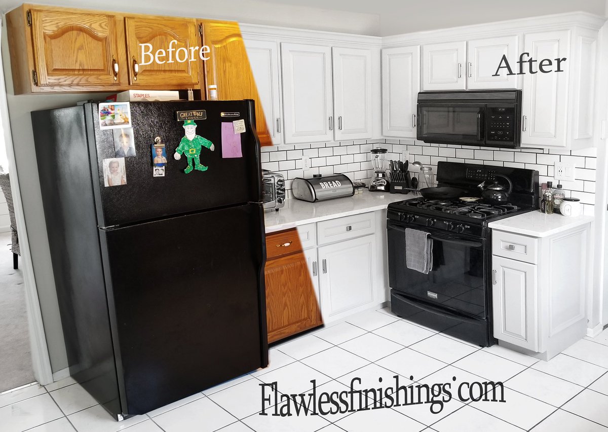 FFinishings's tweet photo. Kitchen Cabinet Refacing by Flawless Finishes 😯  
Interested in having your own kitchen finished?
#Call us today 📲 862-266-2866 or visit us online @ https://t.co/AObo1YfpW0 for photos and more info ! 💻  #KitchenCabinets #Refacing #Refinishing #Painting #FlawlessFinishes https://t.co/BE1bLwWhIg