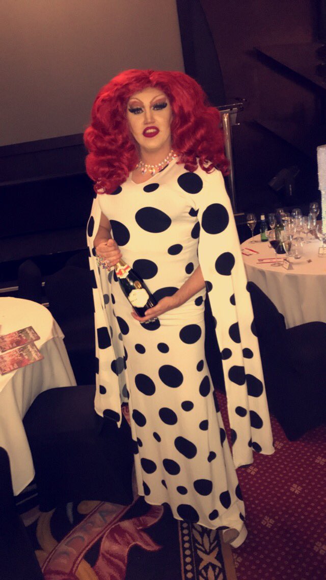 Joannabumme's tweet photo. My very camp look for @CardiffLifeAwds this evening! Dragged to church won best event category 😍 #CLASnapped #soproud https://t.co/8XscmRmwIf