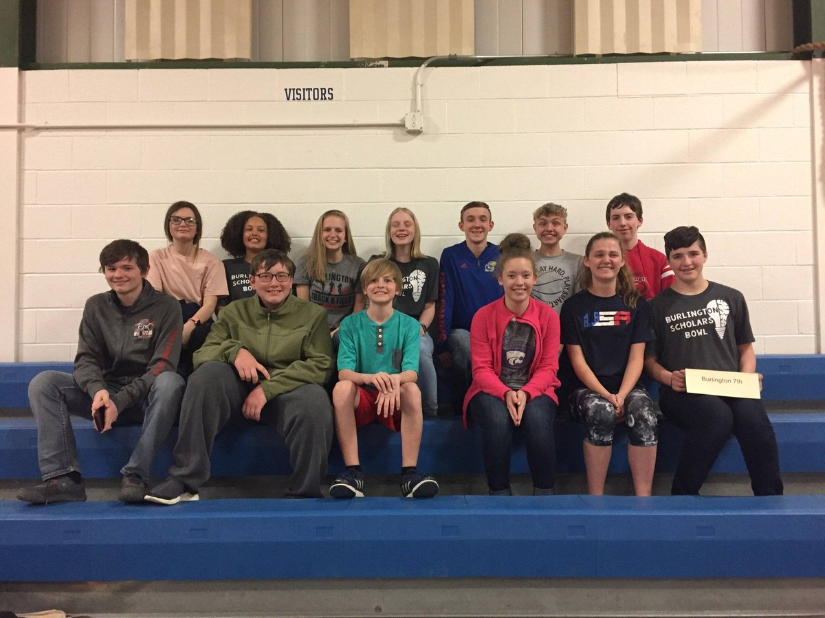 BMS Scholars Bowl results tonight:
Last meet went well! We had a lot of people step up to fill in gaps on our teams! Eighth grade didn't break into bracket, but seventh grade got first! Both grades did awesome, and I couldn't be more proud. It was a great season! Coach Leiker