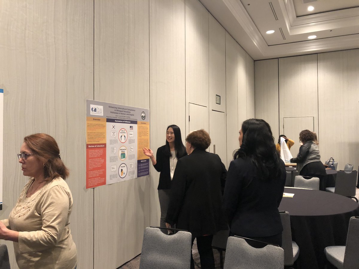 ghazal86286698's tweet photo. Proud of these young Ladies for having  the courage to present at this big conference# #PepperdineTESOL @PeppGSEP #CABE2019 @CABEBEBILINGUAL https://t.co/5ZgcB8FJkv