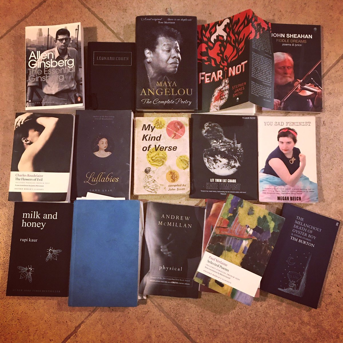 ImeldaOfficial's tweet photo. I hope you had a wonderful @worldpoetryday I gathered some of my favourites poetry books to photo. They are scattered all over my home and in every bag. A beautiful invasion! In the middle is the one my father read to me as a child My Kind Of Verse started my lifelong love... ❤️ https://t.co/VyYkXzkIrj