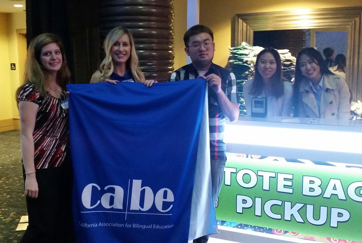 BonnieTESOL's tweet photo. I volunteered today at CABE! #CABE2019 #PepperdineTESOL #peppgsep #cabebilingual https://t.co/9B2I14c44o