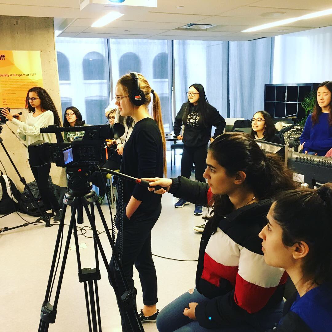 RHHSshowcase's tweet photo. Lots of fun @tiff_net this week. On Tuesday, grade 10 Communications Technology and grade 9 English students made a “Film in a Day” 🎬🎥 @RHHS_YRDSB https://t.co/ofkmSFDKS4