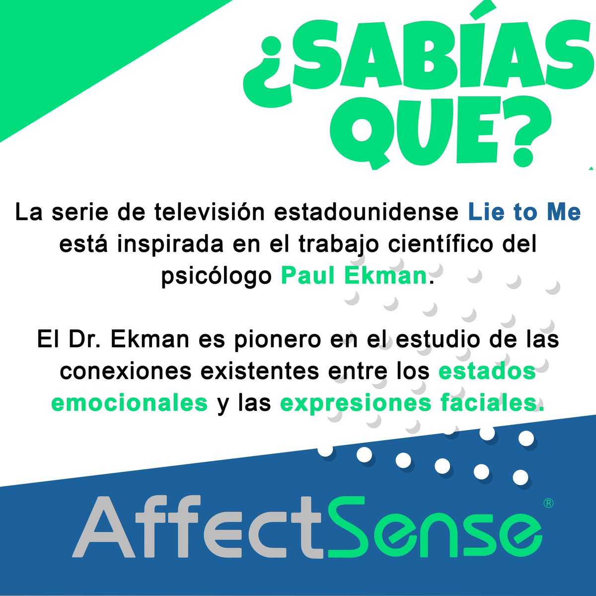 AffectSense's tweet photo. ¿Sabía qué? @PaulEkman https://t.co/6LTQWW1vyf