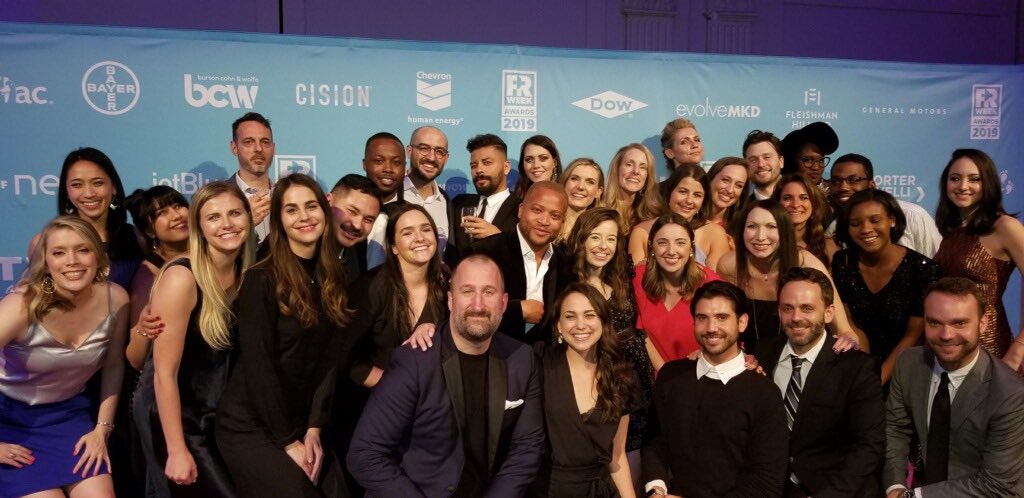 PraytellAgency's tweet image. Clearly, we show up when we show up. #PRWeekAwardsUS