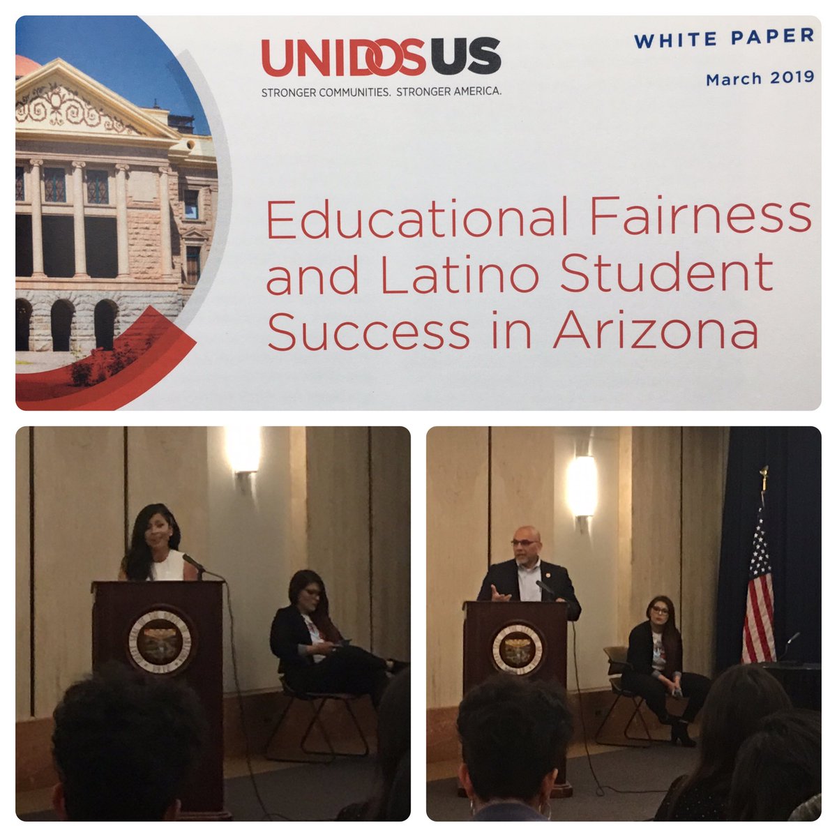 DoctorRhetorica's tweet photo. “Education is a matter of life and death for some of these children. It is the great equalizer.” Important words &amp; important work at @WeAreUnidosUS Policy Summit. This truth is at the 💜 of our work as @arizona_sos. #ProtectPublicEd https://t.co/HWJDzevjBn