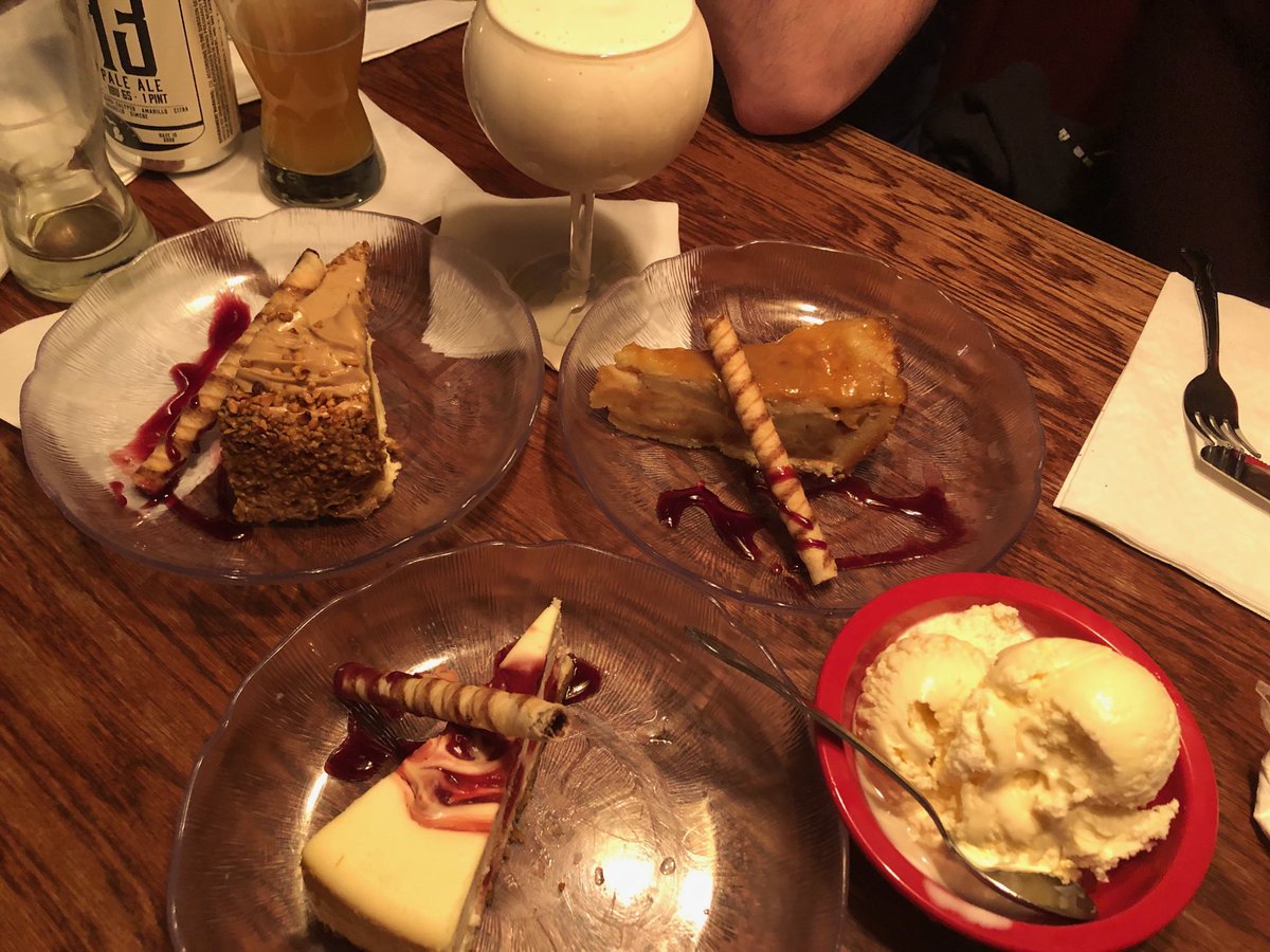 playinntraffic's tweet photo. Every dessert offered on the menu ordered ��� #hummerconsumption #ANTEC19 ⁦@SUEZ_MW⁩ ⁦@jkdworshak⁩ ⁦@smarko22⁩ https://t.co/FtpVzTvW6N
