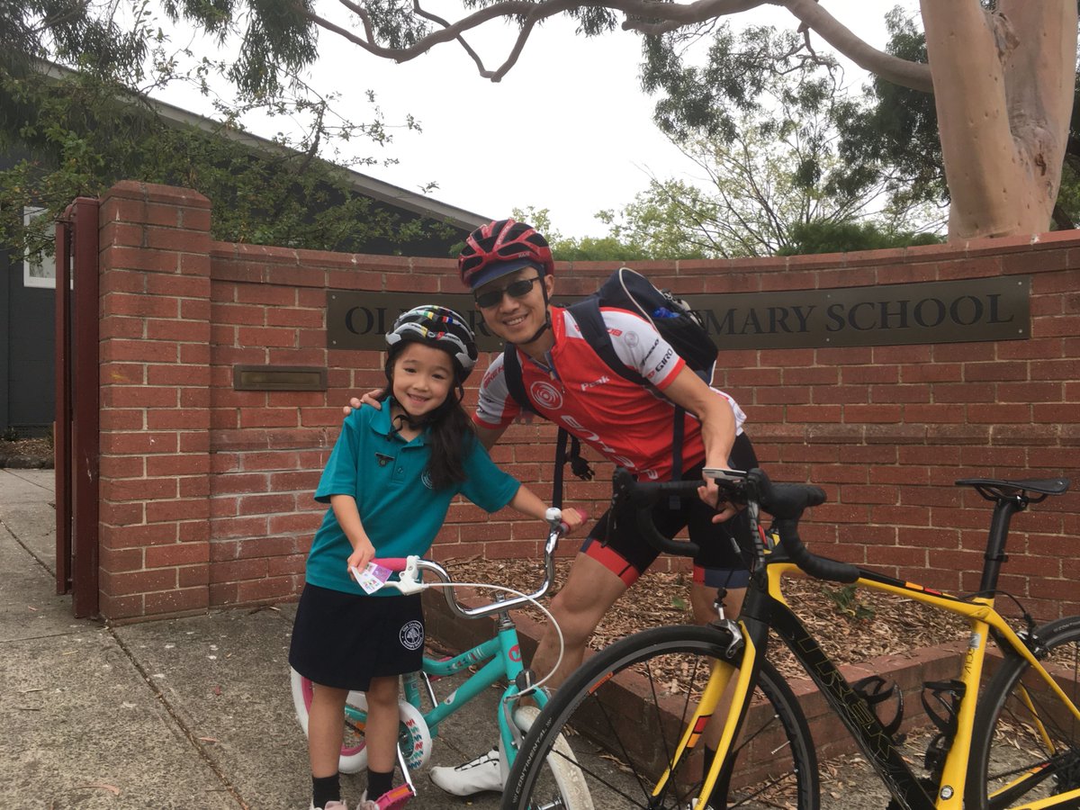 zheng_rider's tweet image. #Ride2School put a big smile on my little girl's face! @bicycle_network