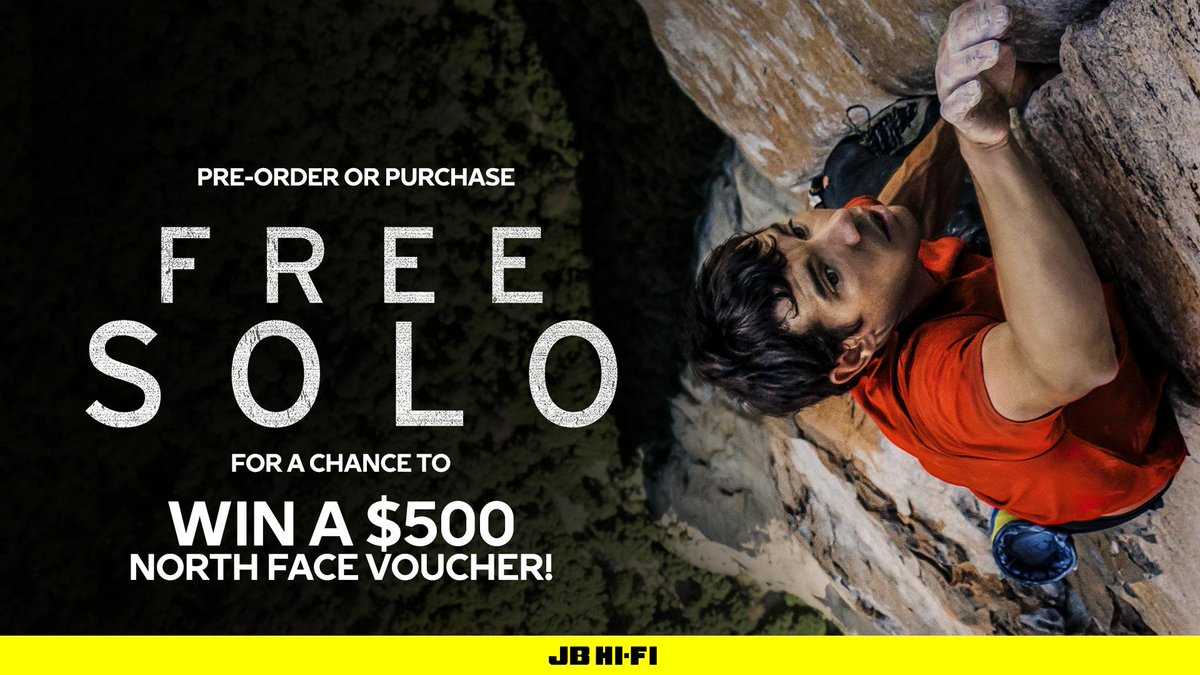 Jb Hi Fi On Twitter If Vertigo Inducing Documentaries Are Your Thing Then Free Solo Is A Must Watch Available Now On Dvd Coming To Blu Ray April 17 Get It At Jb Hi Fi Enter