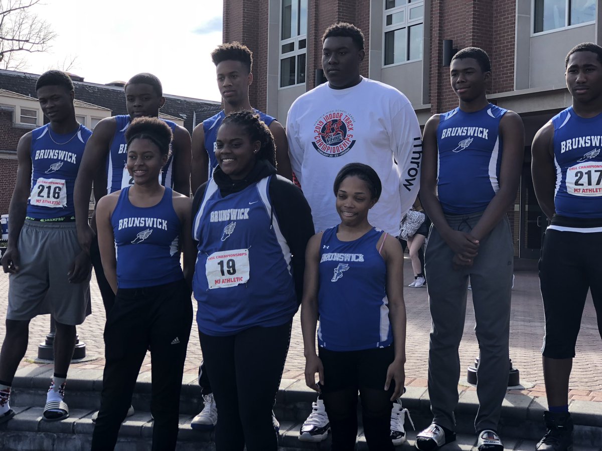 bcpsva's tweet photo. Just in case you missed it.. Chadwick Cleaton & Boys 4 X 200 Meter Relay Team win State Championships. Congratulations to the Brunswick High – Indoor Track & Field Team. @BHSBulldogsbcps #BrunswickStrong #VHSL #TrackandWin https://t.co/uh3vqXyqss