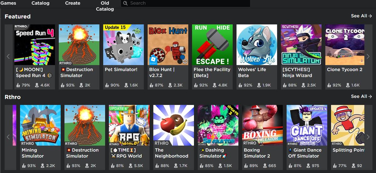 Proxus_'s tweet image. Where have the popular games gone? Bug?