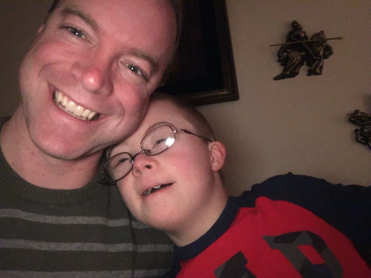 eric_pricco's tweet photo. Celebrating World Down Syndrome day and my blessing with a favorite pic! #rockthesocks We have made great strides but still have opportunity with inclusiveness #WDSD19 #CADSA https://t.co/ieAKvEmQ95