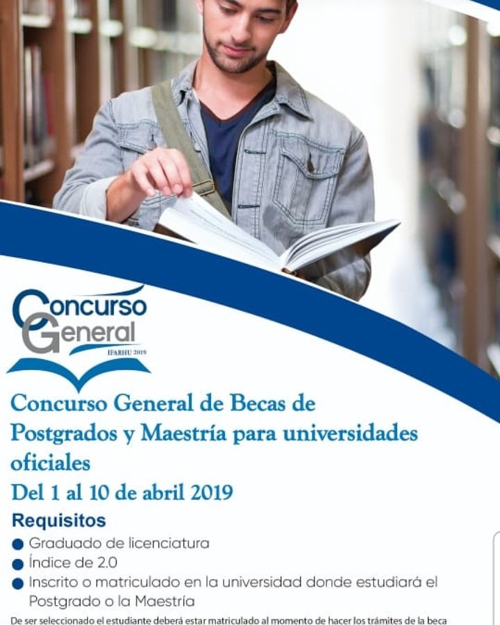 accion_meces's tweet photo. Del 1 al 10 de abril 2019, será el concurso General de Becas de Postgrado y Maestría.
Para aplicar debe registrarte en la siguiente sitio web: https://t.co/NfAzE2BLt0
#MECES, #MecesInforma, #Solidariospresentes, #CRUC, #UdeP, #UP, #Becas, #Postgrado, #Maestria, #CrudeColon https://t.co/5zxXI7OBmk