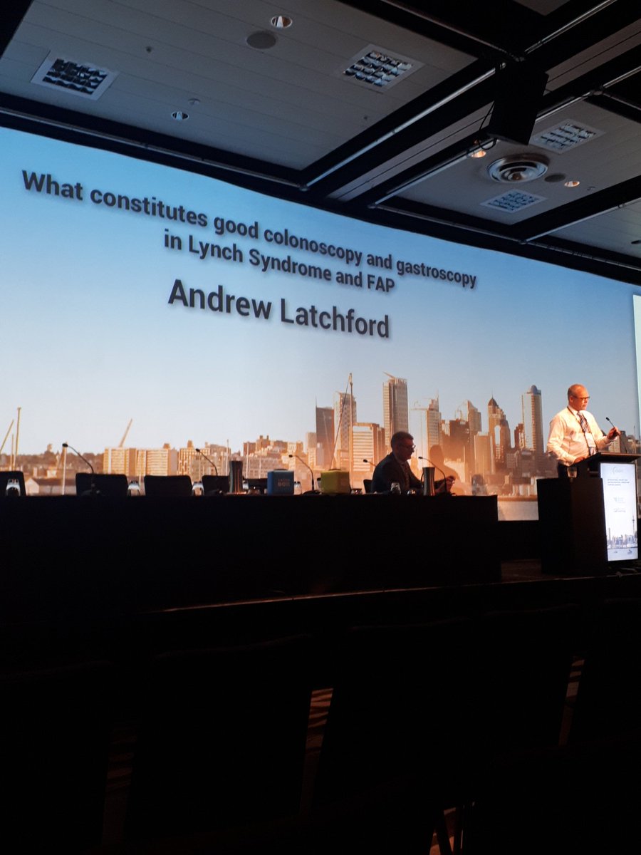 Dr Latchford discussing quality of endoscopy in lynch and FAP #InSiGHT2019 <a href="/StMarksHospital/">St Mark's Hospital</a> <a href="/PolyposisRegUK/">Polyposis Registry 🧬</a>