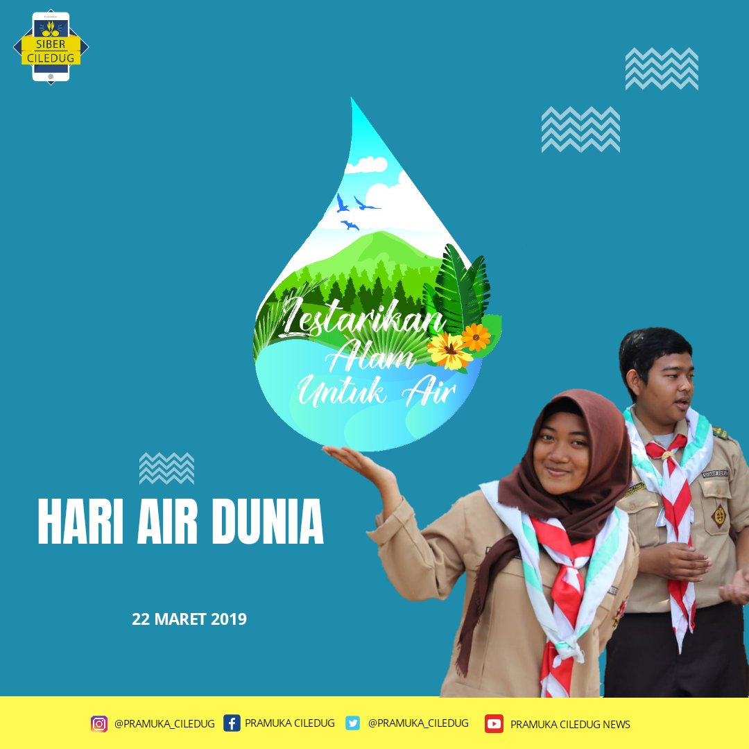 pramuka_ciledug's tweet photo. Hari Air Sedunia (World Day for Water) adalah perayaan yang ditujukan sebagai usaha-usaha menarik perhatian publik akan pentingnya air bersih dan usaha penyadaran untuk pengelolaan sumber-sumber air bersih yang berkelanjutan. https://t.co/UkQuSRsus7