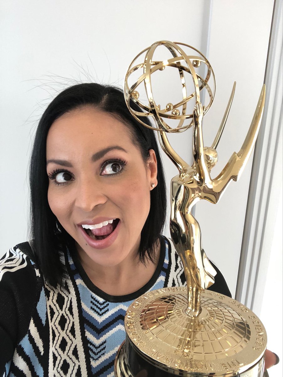 Stephanie Ready on Twitter: &quot;Meet my new BFF “Emmy” (⁦@TheEmmys⁩)  Congratulations to our entire ⁦@HornetsOnFSSE⁩ crew for our coverage of  ⁦@KembaWalker⁩ becoming the @hornets all time leading scorer last season!  🏀😍… https://t.co/82IGbVfXzK&quot;