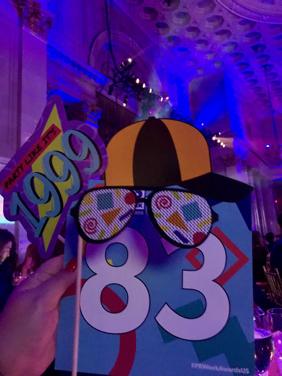 ShepNYC's tweet photo. Our undercover @BusinessWire table guest at the @PRWeekUS @PRWeekAwards #PRWeekAwardsUS wins #bestdressed #partylikeits1999 @Cipriani #table83 #undercover https://t.co/1ixM3DuneT