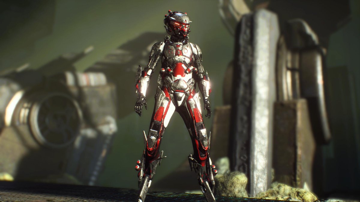 sdougjohnson's tweet photo. I don't usually go for classes/builds/whatever-you-call-its like the Interceptor, but I tried it out on a whim way back at level 8, and now I'm hooked. Now all I gotta do is pick up a few more legendaries and tweak my chrome-to-color ratio... 

#anthemgame https://t.co/pQxw8pNDxx