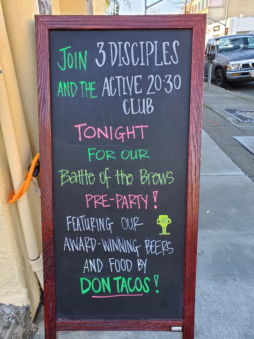 Happening NOW at 3 Disciples Brewing!